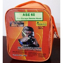 ASE60 FIRE ESCAPE SMOKE HOOD - 60 MINUTE - SOFT TRAVEL CASE